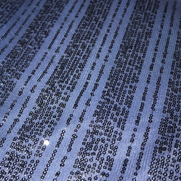 CeCe Bohemian Luxe navy blue sequin mini skirt - Picture 11 of 11